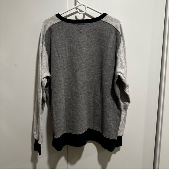 JCrew Sweatshirt Adult XLarge Gray Crew Neck Vintage Fleece Sweater Pullover - Picture 4 of 4